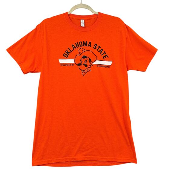 Jerzees OSU Orange Oklahoma State Graphic Short Sleeve T-shirt Medium - Picture 1 of 7